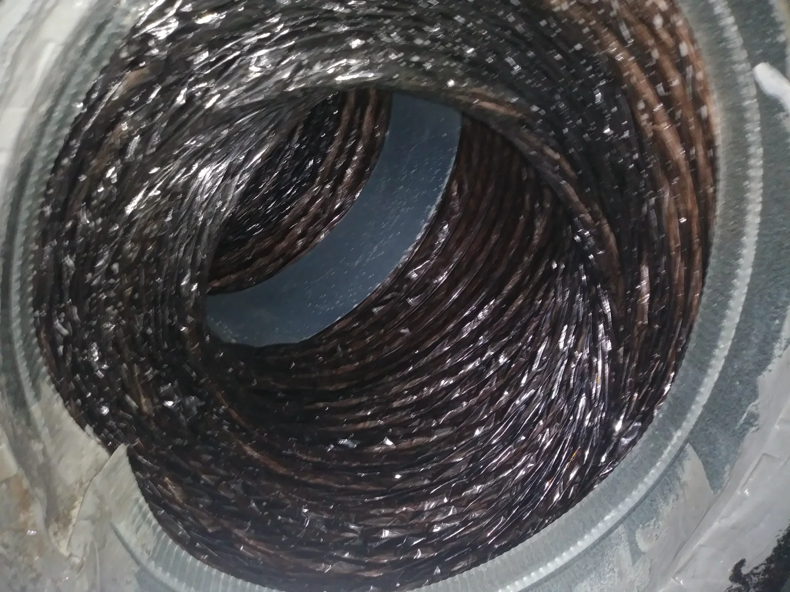 The same ductwork after cleaning