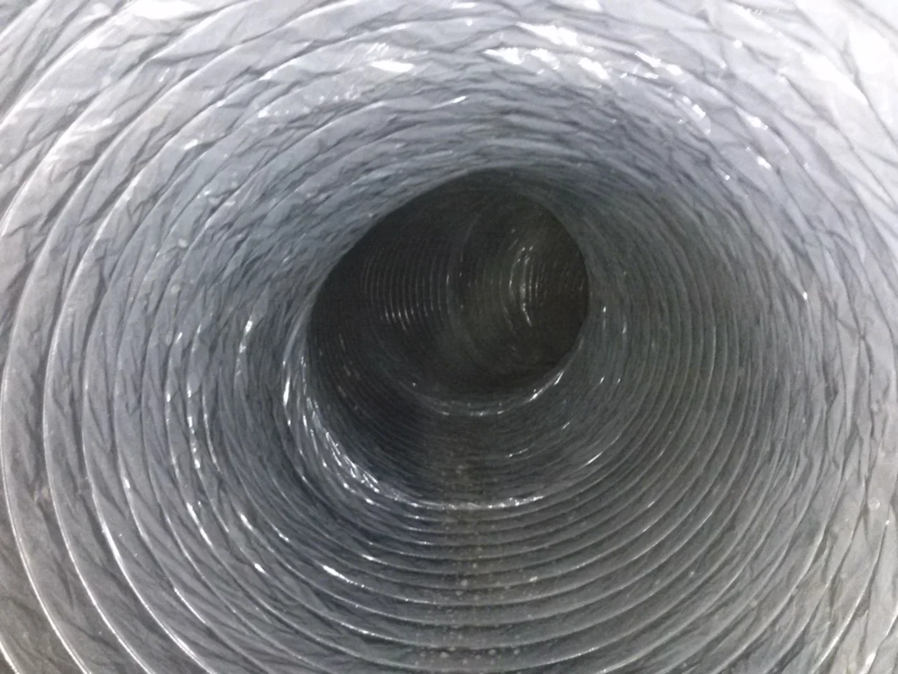 The same ductwork after cleaning